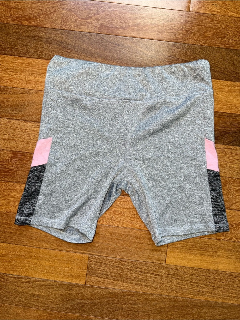RBX Gray Leggings with Pink and Black Side Panels